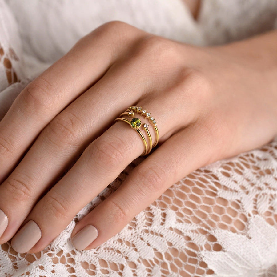 Rose Lace Ring - 0.32 Australian Parti Sapphire - Rings - Raelyn Rose Jewellery
