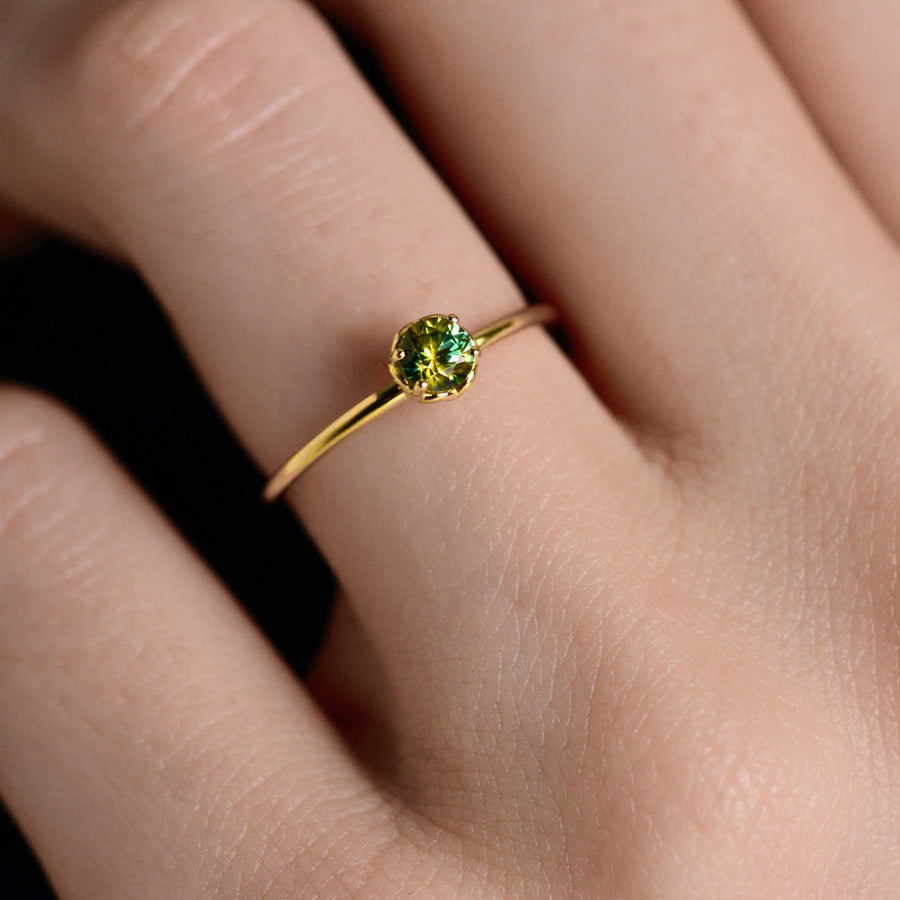 Rose Lace Ring - 0.32 Australian Parti Sapphire - Rings - Raelyn Rose Jewellery