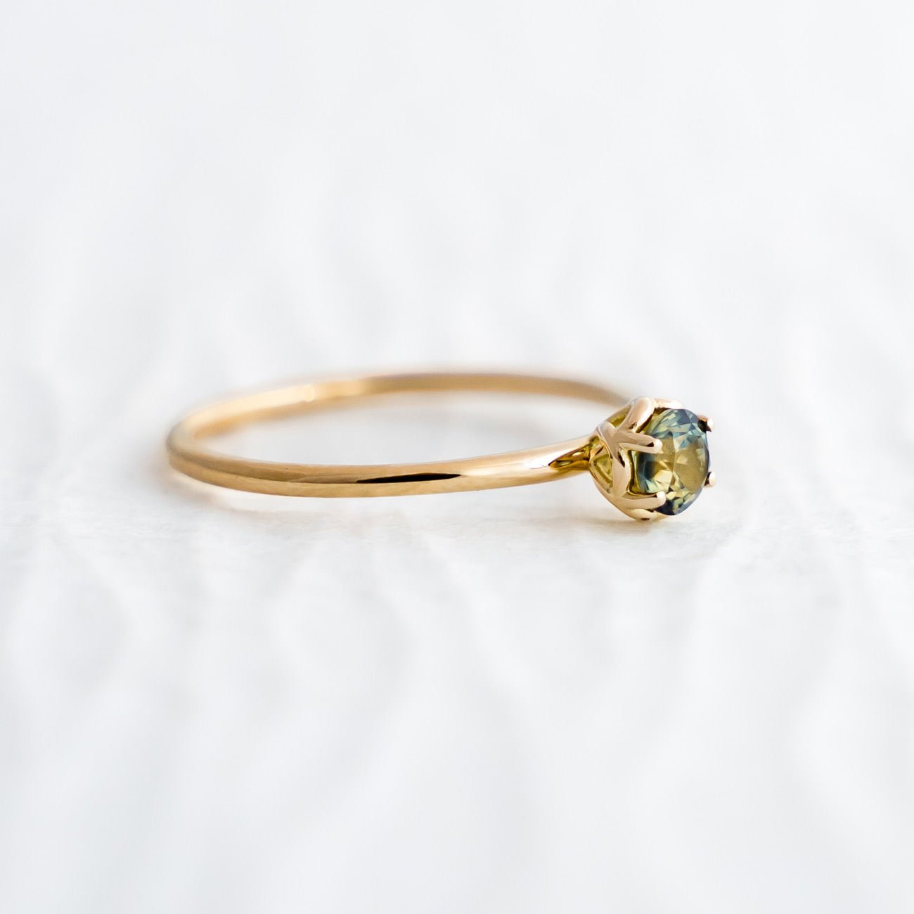 Rose Lace Ring - 0.32 Australian Parti Sapphire - Rings - Raelyn Rose Jewellery