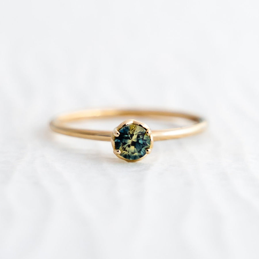 Rose Lace Ring - 0.32 Australian Parti Sapphire - Rings - Raelyn Rose Jewellery