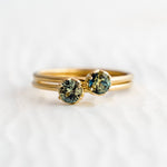 Rose Lace Ring - 0.33ct Australian Parti Sapphire - Rings - Raelyn Rose Jewellery